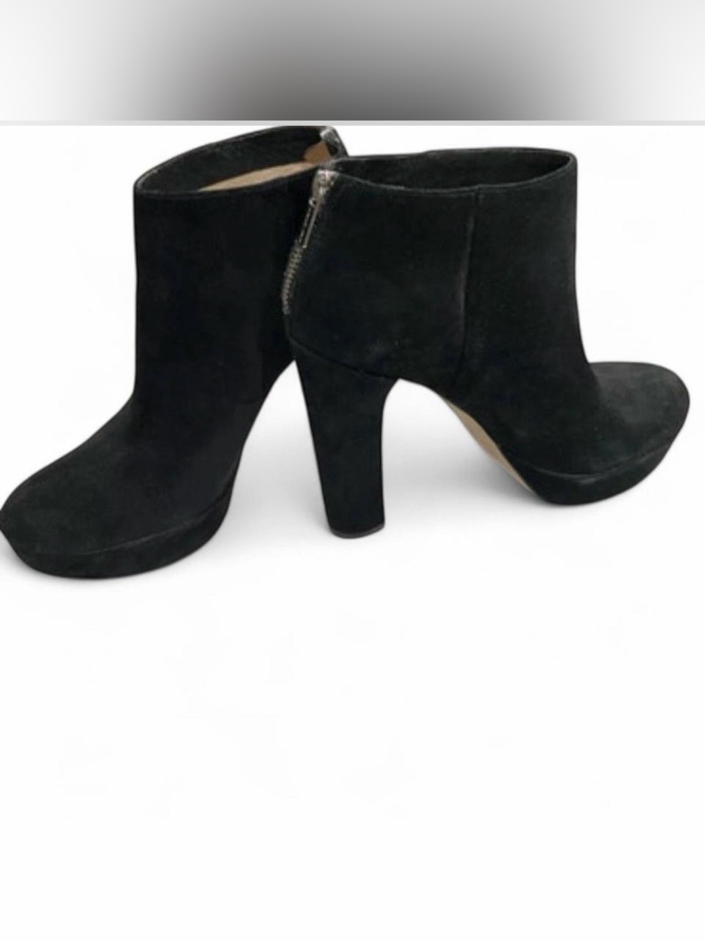 MICHAEL Michael Kors Suede Platform Ankle Boots Black size 8.5